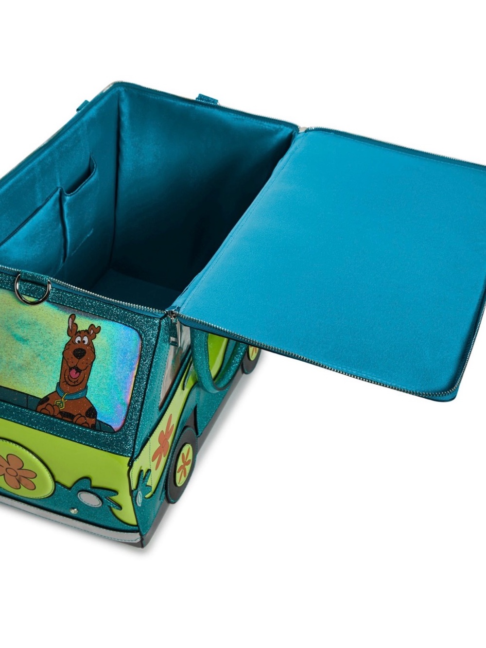 Dolls Kill The Mystery Machine Turquoise & Lime Novelty Travel Bag - Picture 6 of 8